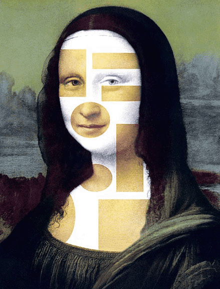 mona lisa pop art portrait